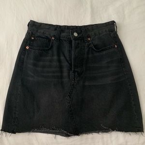 2/$20 Black jean skirt